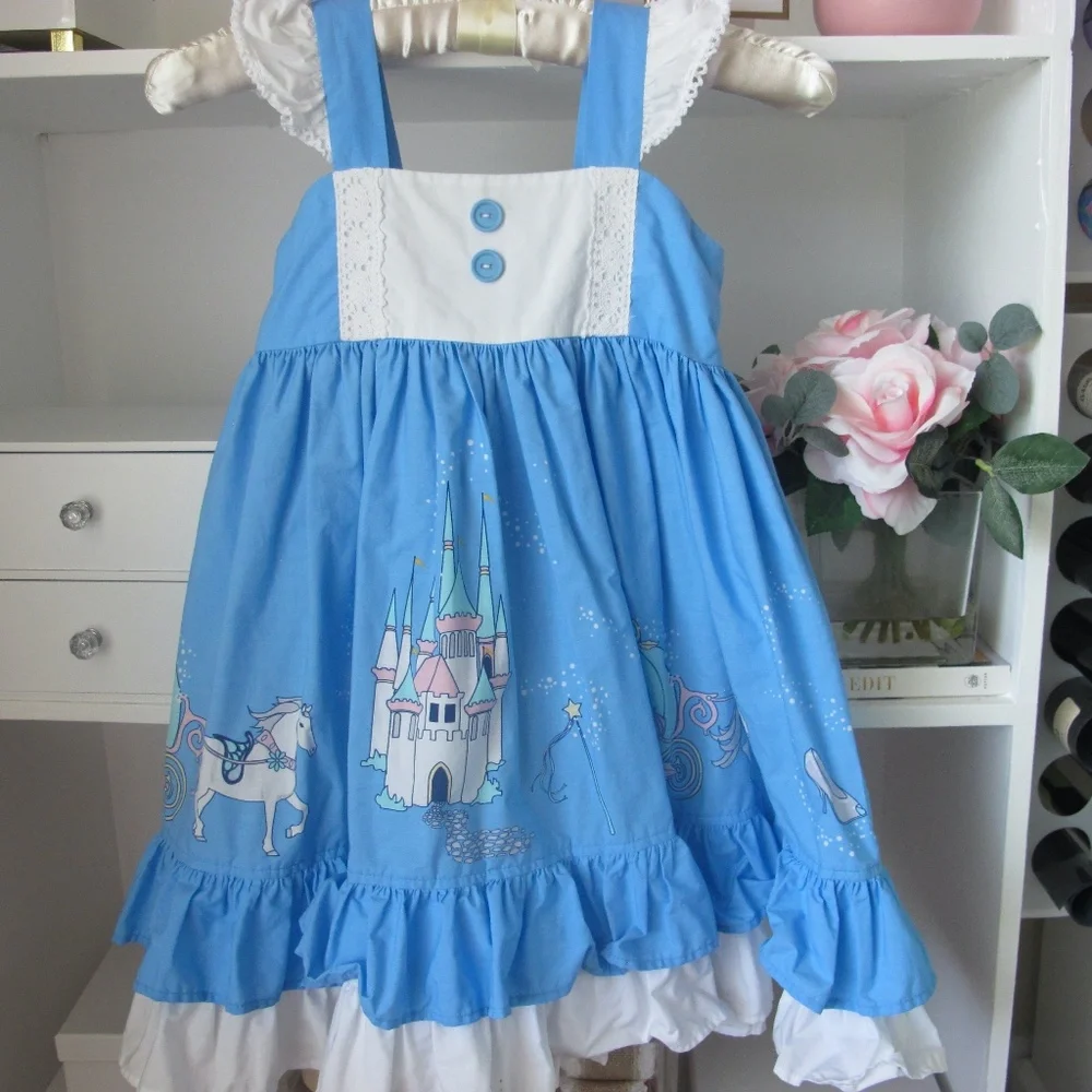 🔴🔴🔴SOLD🔴🔴🔴Eleanor Rose Girl's Fairytale Princess Dress Size 6-7 EUC - Picture 3 of 8